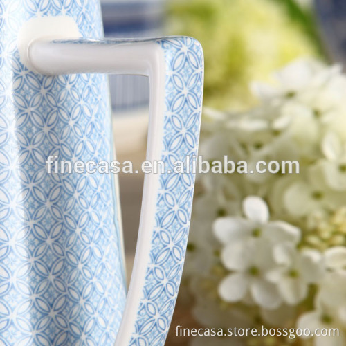 1200CC Elegant Fine New Bone China Water Jug of Blue in China